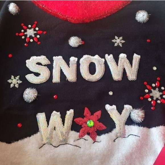 Holiday Time "Snow Way" Ugly Christmas Swe… - Picture 2 of 13